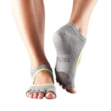 Toesox Womens Contrast Half Toe Plie Dance Socks (S)