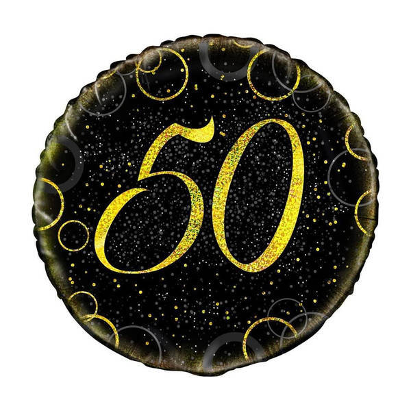 Unique Party Glitz 50th Birthday Foil Balloon