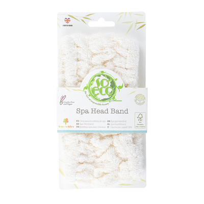 Holland & Barrett Naturlig Bomulls Spa Hårbånd for Ansiktsbehandlinger og Sminke - Kjøp online hos McGrocer