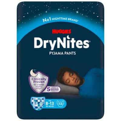HUGGIES DRYNITES FÜR JUNGEN (8-13 JAHRE) X9