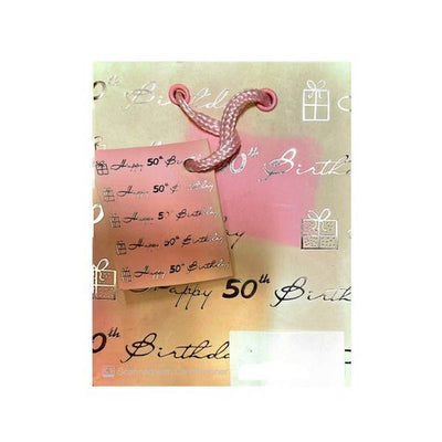 Happy Present 50. Geburtstag Geschenkbeutel