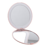 Livingandhome Double-Sided Makeup Mirror with LED Light