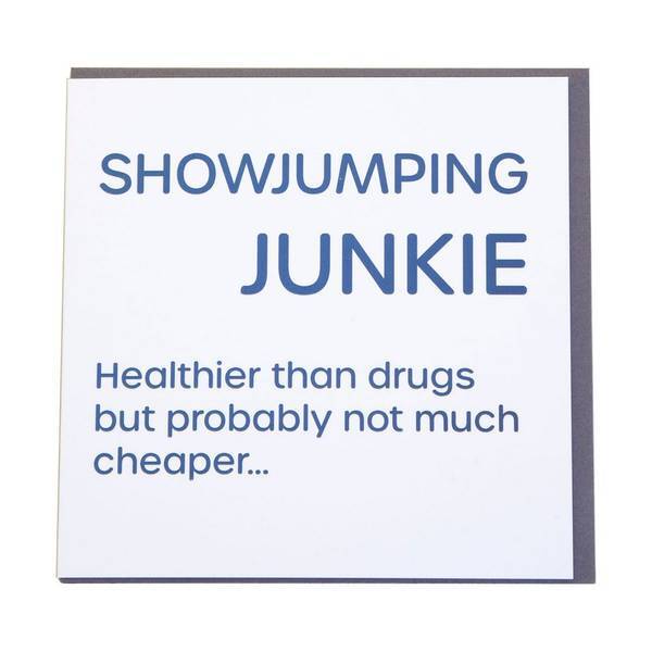 بطاقة Gubblecote Showjumping Junkie Wordy Card