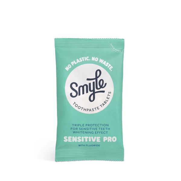 أقراص معجون أسنان SMYLE Sensitive Pro.، عبوة إعادة تعبئة مكونة من 63 قرصًا