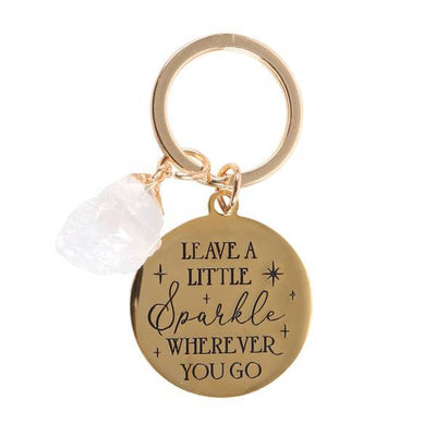 Superdrug Something Different Leave A Little Crystal Quartz Keyring- Buy online at McGrocer