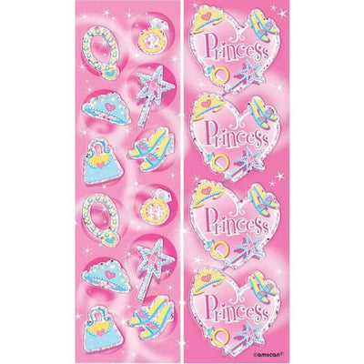 Superdrug Feuille d'autocollants Amscan Princesse (lot de 8) - Acheter en ligne sur McGrocer