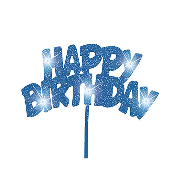 Unique Party Flashing Birthday Cake Decoration