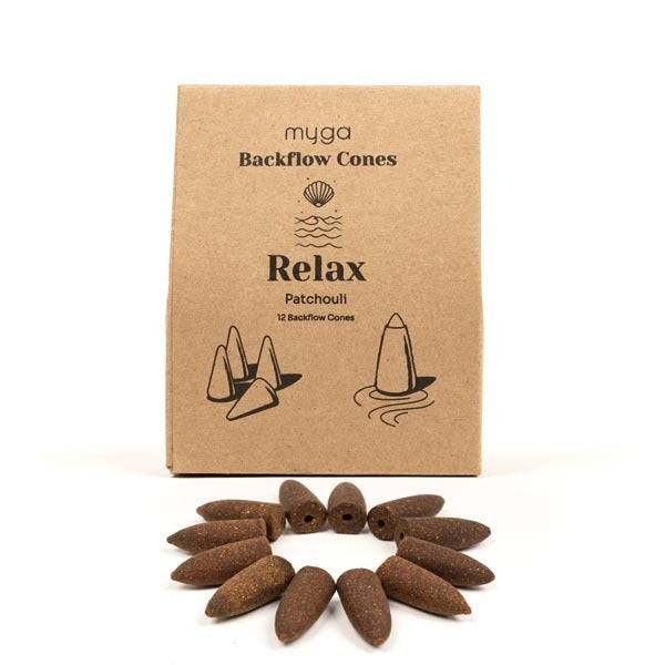 Myga Backflow Incense Cones - Patchouli Relax
