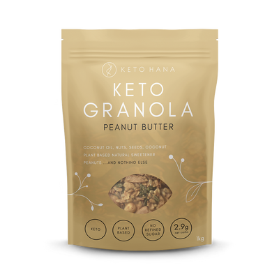Holland & Barrett Keto Hana Peanut Keto Granola 1kg- Buy online at McGrocer
