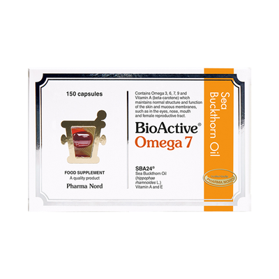 Omega 7 Tindvedolje med Vitamin A 150 Kapsler