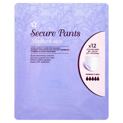 Superdrug Inkontinenz Pants Medium x12