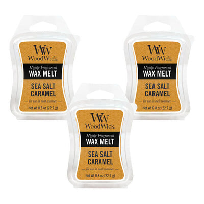 Superdrug Woodwick Wax Melt Sea Salt Caramel 22.7g - Pack of 3- Buy online at McGrocer