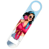 Material: Stainless Steel. Width: 18cm. Height: 4cm. Design: Lollipop, Pin Up.