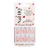 Nail HQ Almond Sweetheart French Nails (24 Pieces)