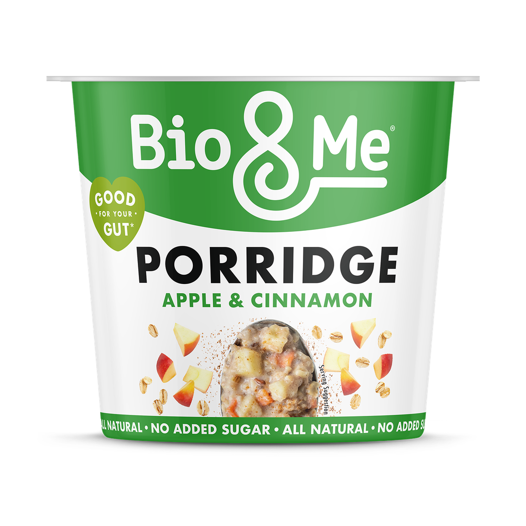 Pot de porridge aux flocons d'avoine BioMe pomme et cannelle pour l'intestin 65g