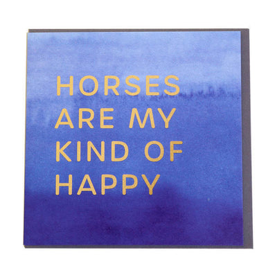 Gubblecote Horses Min type lykke foliert kort