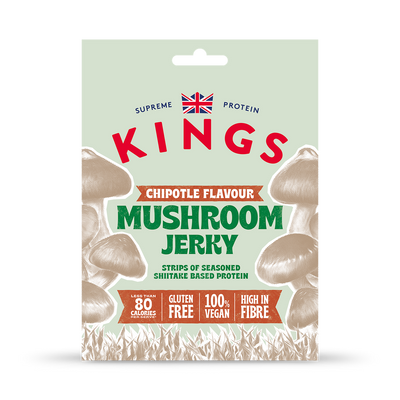 Holland & Barrett Kings Smoked Chipotle Mushroom Jerky 25g- Buy online at McGrocer