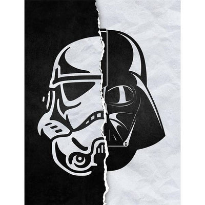 Superdrug - لوحة مطبوعة بنصف دارث فيدر ونصف ستورمتروبر من Star Wars - اشترِ عبر الإنترنت من McGrocer