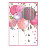 Simon Elvin Balloons 75th Birthday Card (Pack of 6)