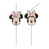 Disney Minnie Mouse Tropical Disposable Straws (Pack of 6)