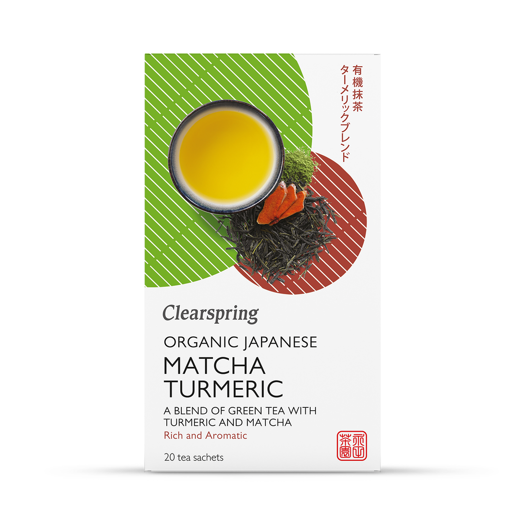 Clearspring Organic Japanese Matcha Turmeric Green Tea 20 Tea Bags