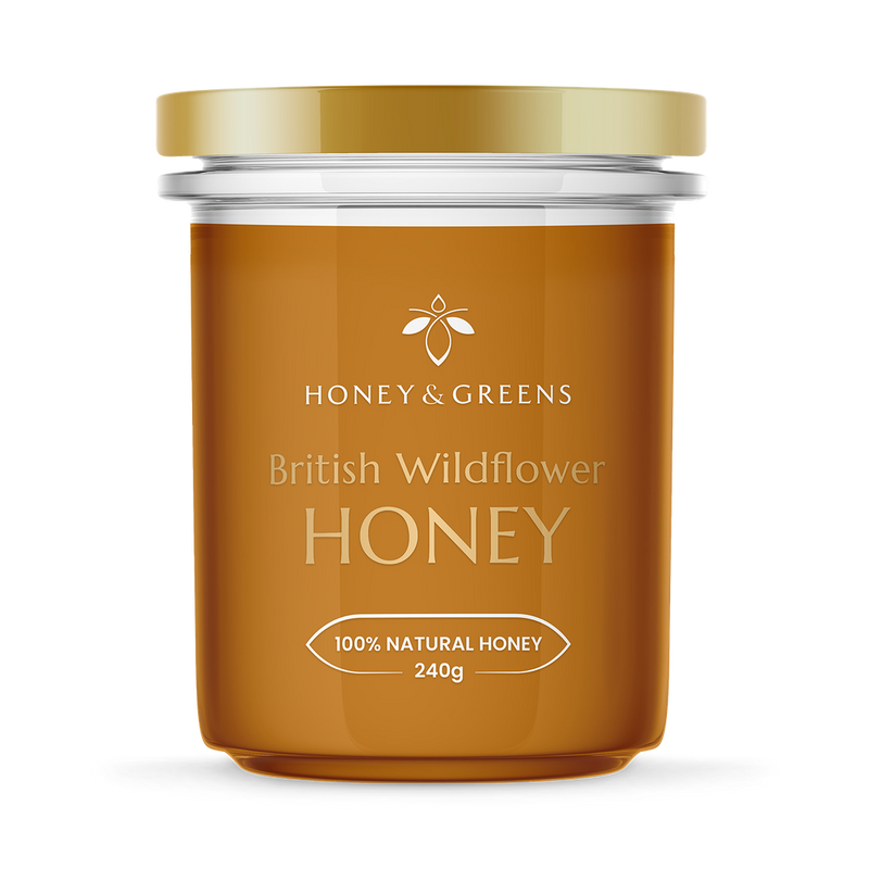 Honey Greens British Wildflower Honey 240g