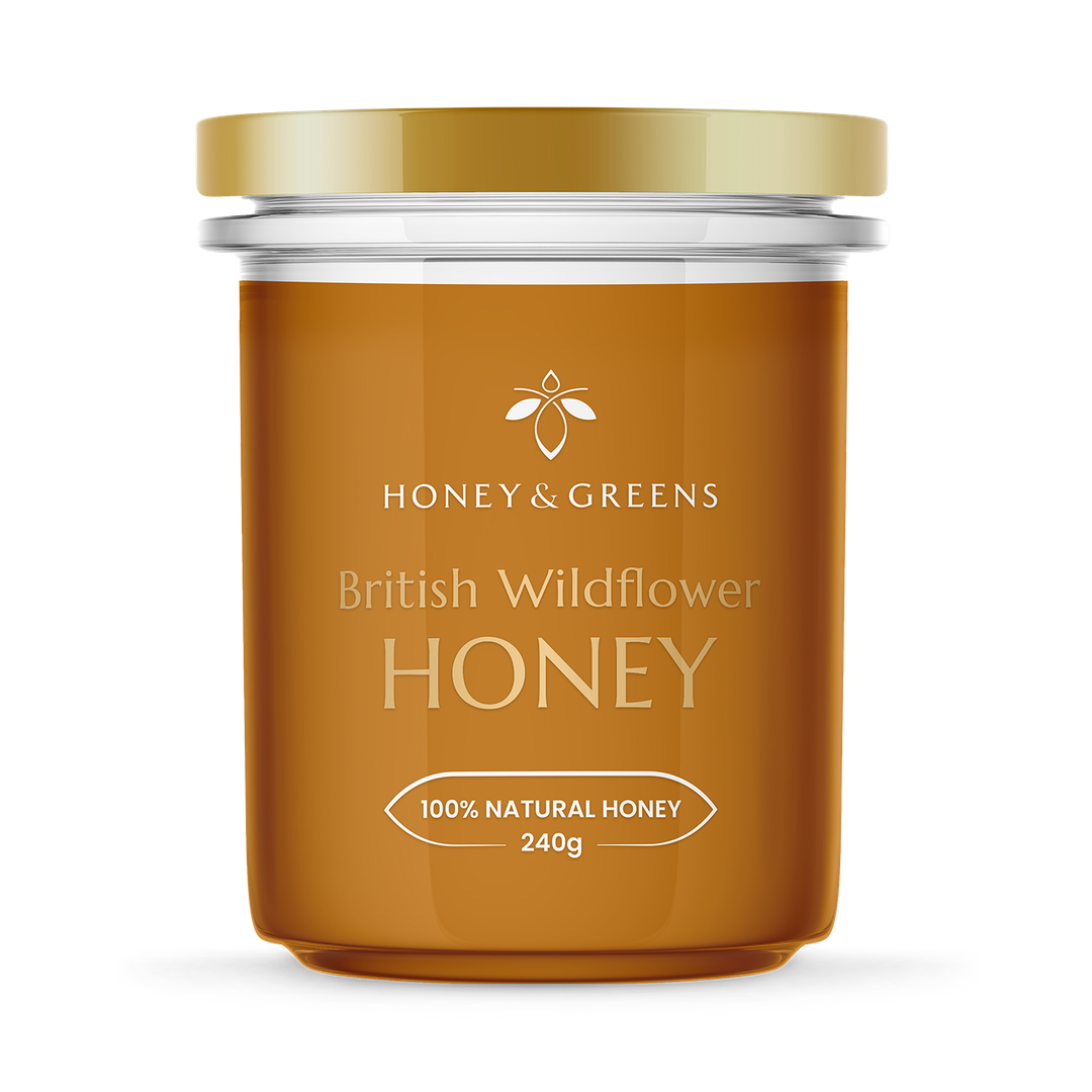 Honey Greens British Wildflower Honey 240g