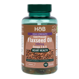 Holland Barrett Vegan High Strength Flaxseed Triple Omega 3-6-9 Oil 60 Capsules