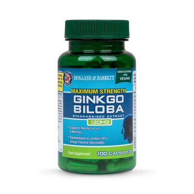Holland & Barrett Holland Barrett Maximale Stärke Ginkgo Biloba 120 mg, 100 Kapseln – Online bei McGrocer kaufen