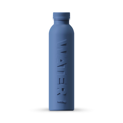 Bouteille d'eau de source plate Bottle Up bleu nuit de 500 ml