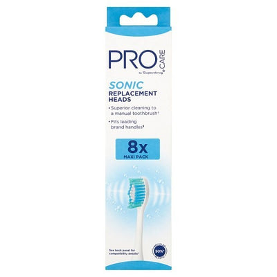Superdrug ProCare Schall-Ersatzzahnbürstenköpfe x8