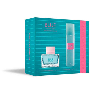 Superdrug Antonio Banderas Blue Seduction Women 80ml EDT+150ml Spray- Buy online at McGrocer