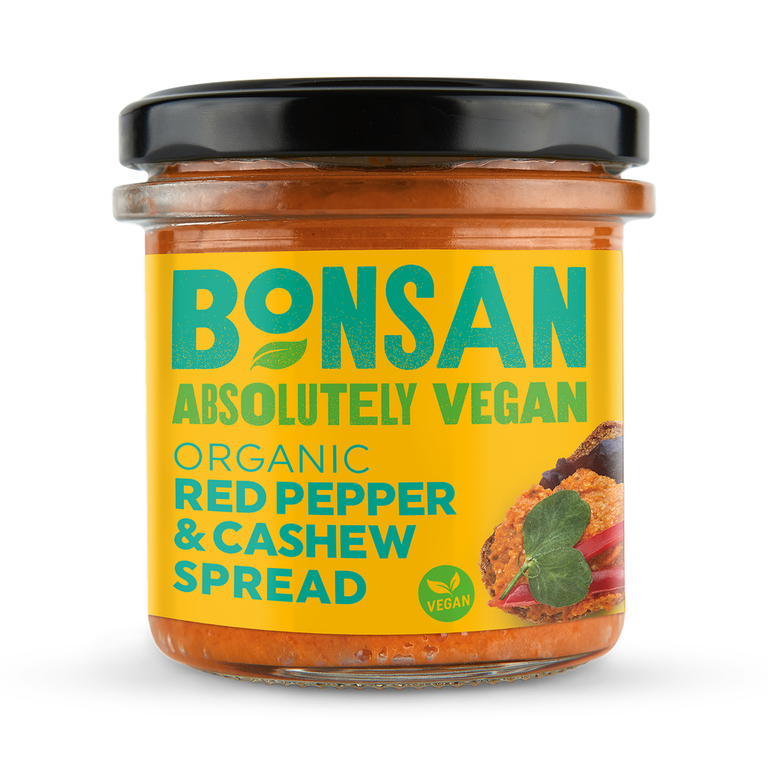 Bonsan Absolutely Vegan Organic Red Pepper Cashew Spread 130g