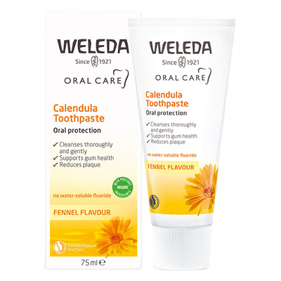 Holland & Barrett Natural Peppermint-Free Toothpaste with Calendula and Myrrh 75ml- Buy online at McGrocer
