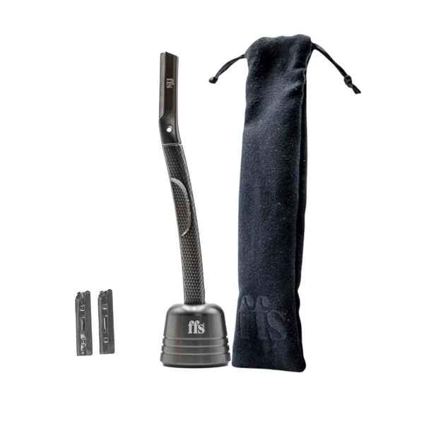 FFS Beauty Dermaplaning Facial Kit + Stand (Pearl Black)