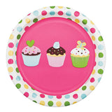 Creative Party Sweet Treats Cupcake Party Plates (Pack of 8)