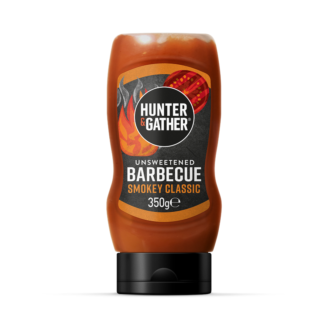 Hunter Gather Unsweetened BBQ Sauce Squeezy 350g
