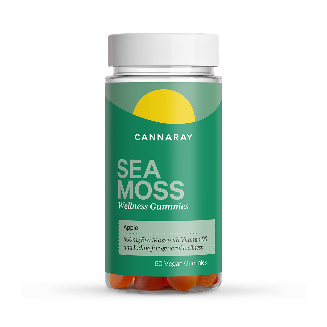 Cannaray Sea Moss Wellness 60 Apple Flavour Gummies 500mg
