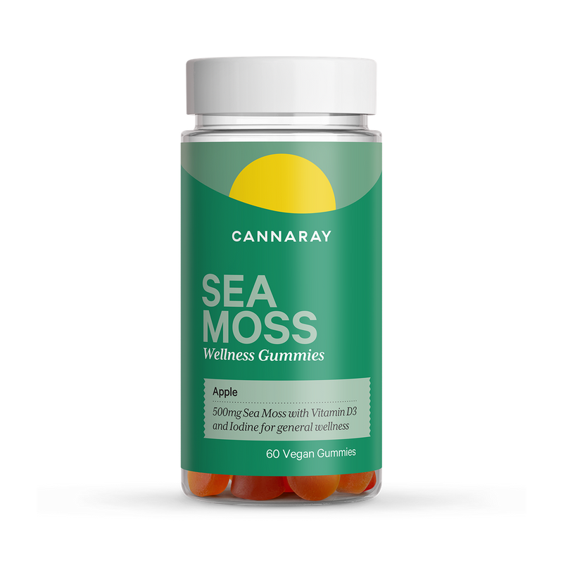 Cannaray Sea Moss Wellness 60 Apple Flavour Gummies 500mg