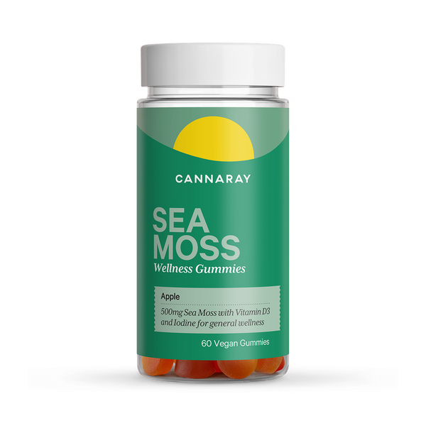 Cannaray Sea Moss Wellness 60 Apple Flavour Gummies 500mg