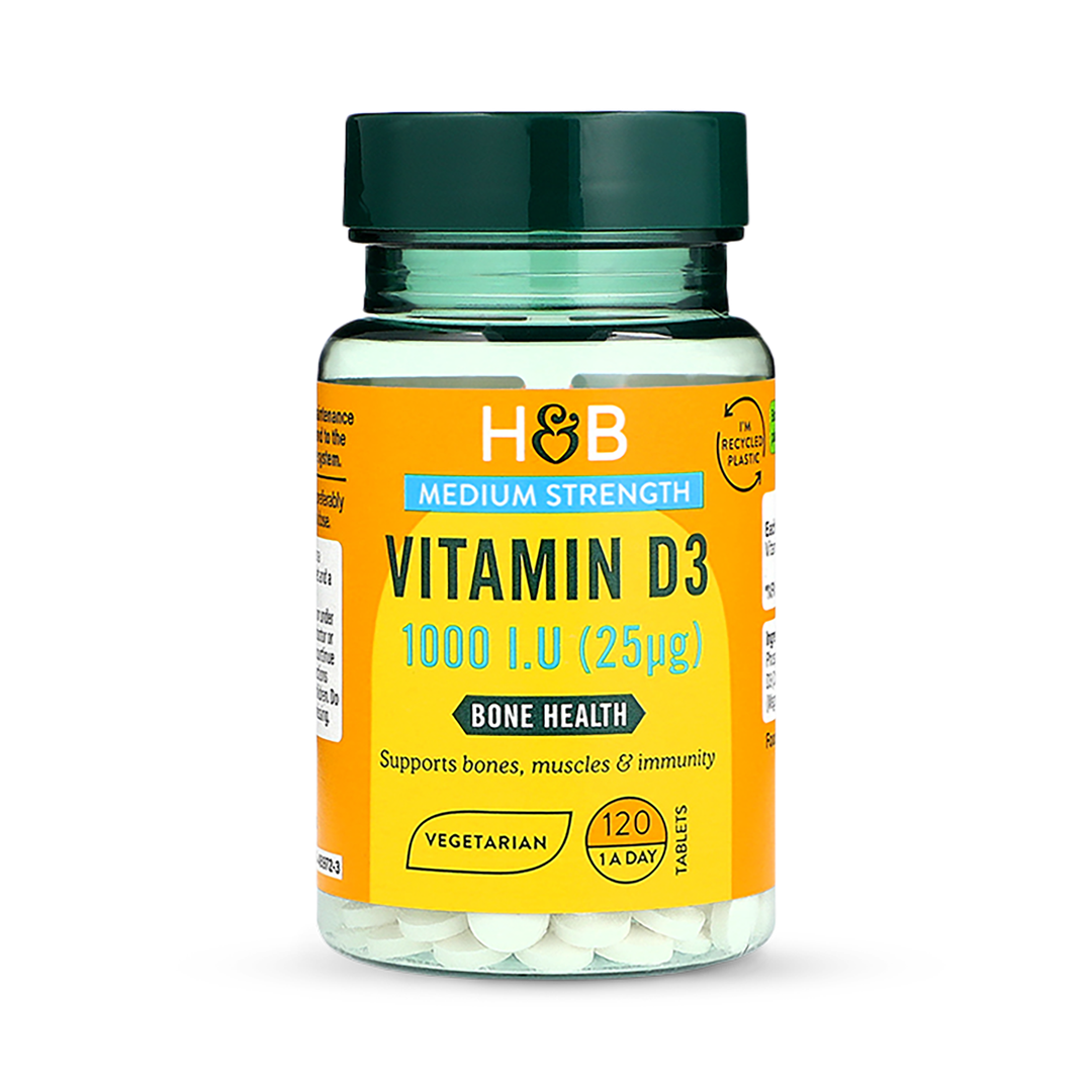 Holland Barrett Vitamin D 1000 IU 25ug 120 Tablets