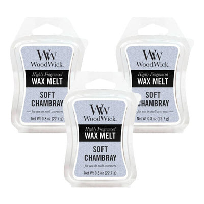 Superdrug Woodwick Wax Melt Soft Chambray 22.7g - Pack of 3- Buy online at McGrocer