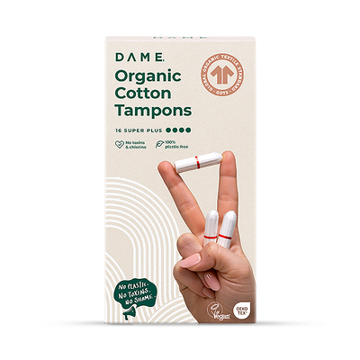 Holland & Barrett DAME Super Plus Baumwoll-Tampons 16er Packung – Jetzt bei McGrocer kaufen