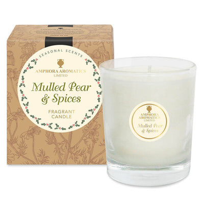 Superdrug Amphora Aromatics Mulled Pear & Spices 40hr Pot Candle.- Buy online at McGrocer