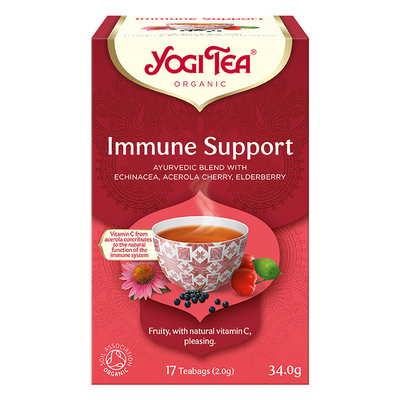 Holland & Barrett Thé biologique de soutien immunitaire aux herbes avec échinacée et acérola, 17 sachets de thé - Acheter en ligne sur McGrocer