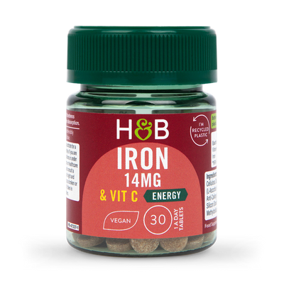 Holland & Barrett Holland Barrett Jern Vitamin C 14mg 30 Tabletter - Kjøp online hos McGrocer