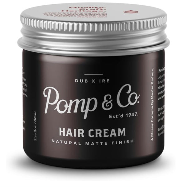 Pomp & Co Hair Styling Cream For Men, Medium Strong Hold 60ml