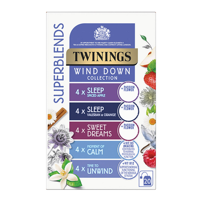 Assorted Relaxation and Sleep Herbal Tea Infusions 20 Tea Bags