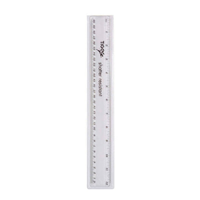 Tiger Stationery مساطر بلاستيكية (عبوة من 12) (30 سم)
