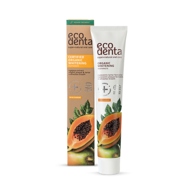 Holland & Barrett Ecodenta Dentifrice Blanchissant Bio Certifié à l'Extrait de Papaye 75ml - Acheter en ligne chez McGrocer